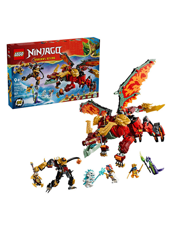 Lego NINJAGO Wyldfyre'ın Dönüşen Ejderha Robotu 71868