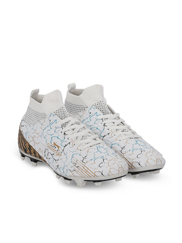 CORNER Erkek Halı Saha Beyaz / Mavi Futbol Ayakkabısı - Görsel 3