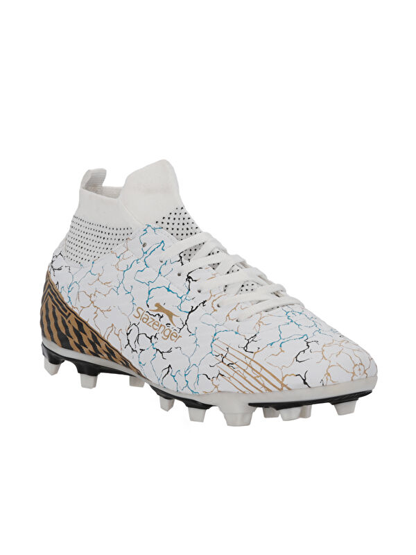 CORNER Erkek Halı Saha Beyaz / Mavi Futbol Ayakkabısı - Görsel 5