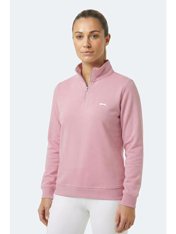 SLAZENGER MAXIS I Kadın Gül Sweatshırt
