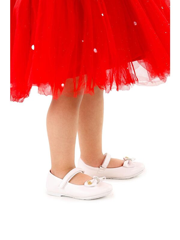 Cırtlı Fiyonklu Kız Çocuk Babet Ayakkabı Ege 201 Cilt - Görsel 3