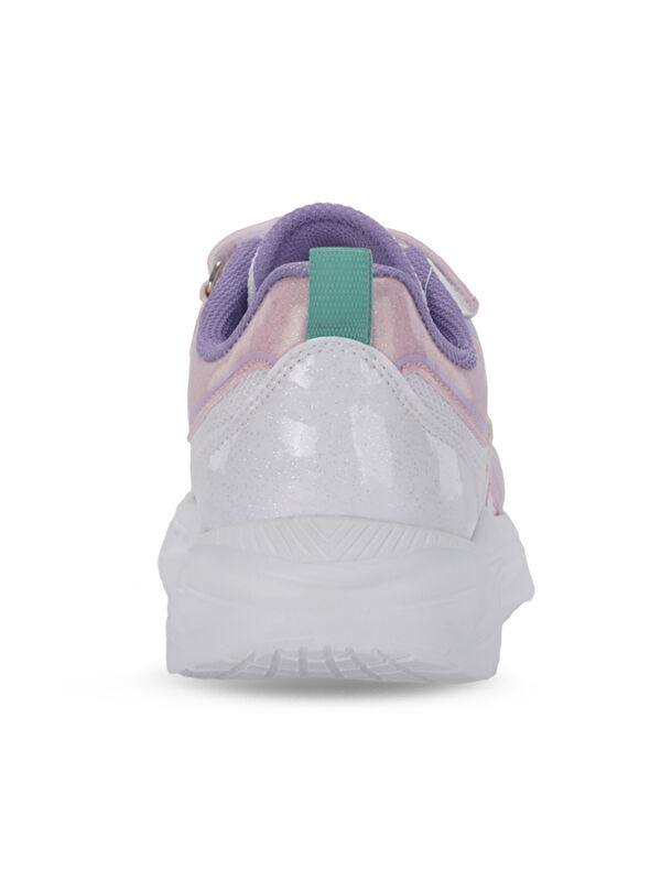 KAROLIS Kız Çocuk Cırt Cırtlı Beyaz / Pembe Günlük Spor Ayakkabısı - Görsel 7