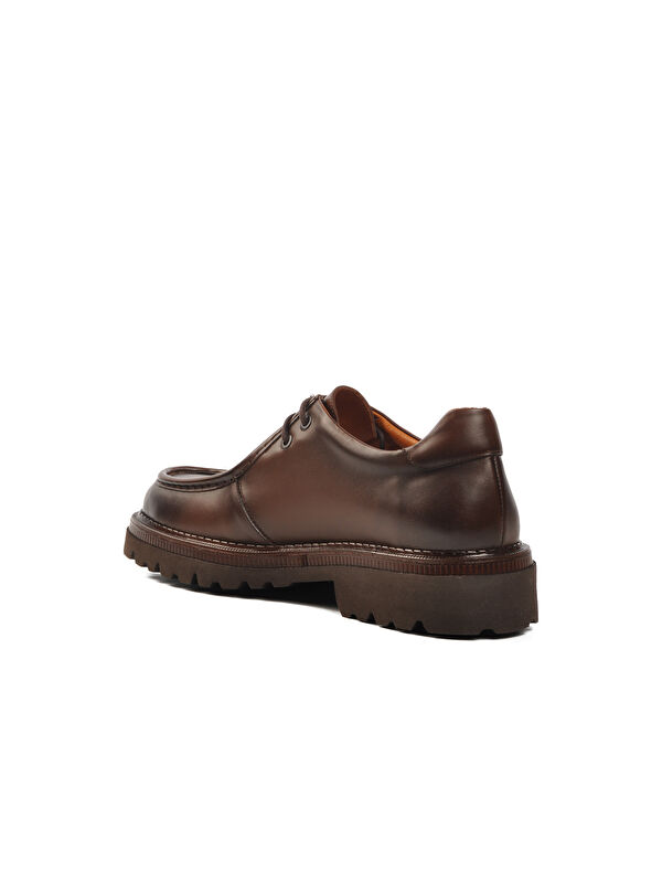 Kahve Hakiki Deri Erkek Klasik Ayakkabı Premium 170 M - Görsel 5