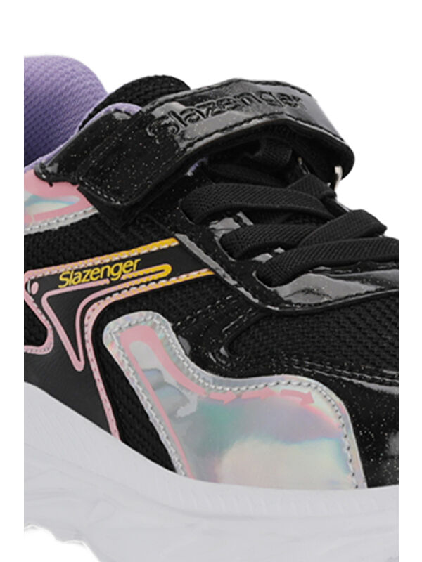 KAROLIS Kız Çocuk Cırt Cırtlı Siyah / Mor Günlük Spor Ayakkabısı - Görsel 5