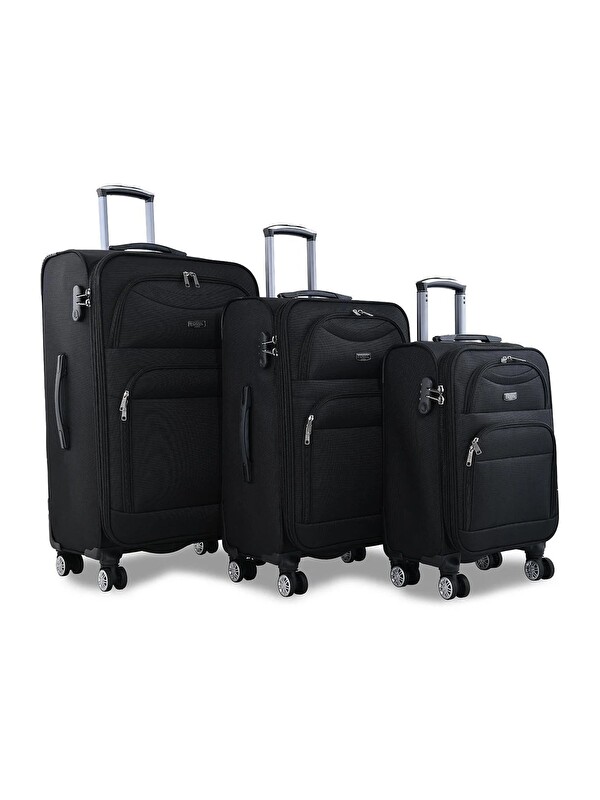 FOSSİL Unisex Dayanıklı Kumaş 3'lü Valiz Seti Büyük Orta Küçük Fsl010set