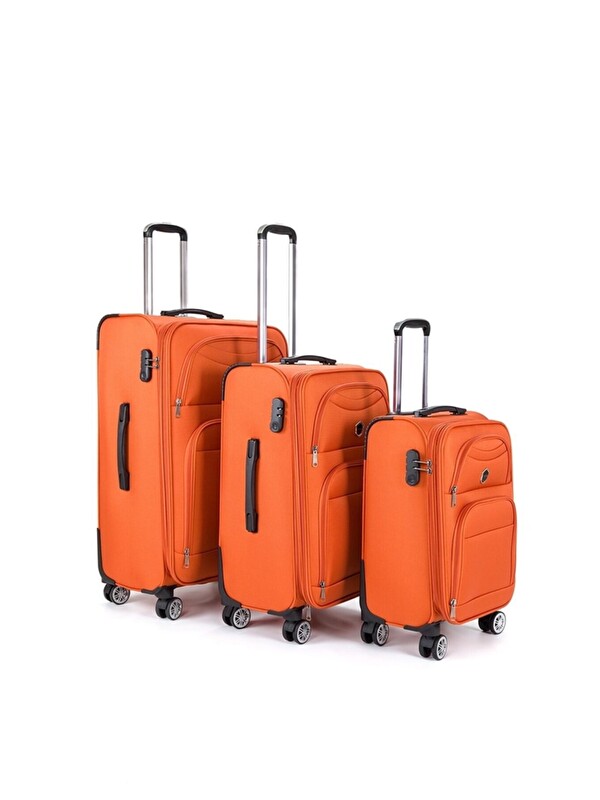 FOSSİL Unisex Dayanıklı Kumaş 3'lü Valiz Seti Büyük Orta Küçük Fsl010set
