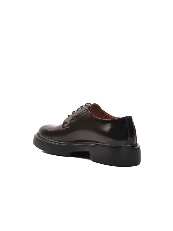 Kahve Açma Hakiki Deri Erkek Klasik Ayakkabı Premium 160 M - Görsel 5