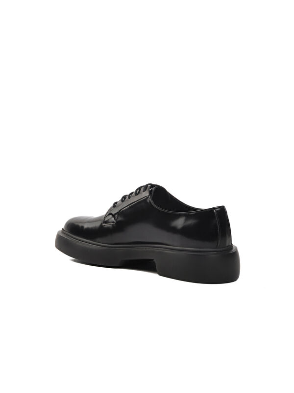 Siyah Açma Hakiki Deri Erkek Klasik Ayakkabı Premium 160 M - Görsel 5