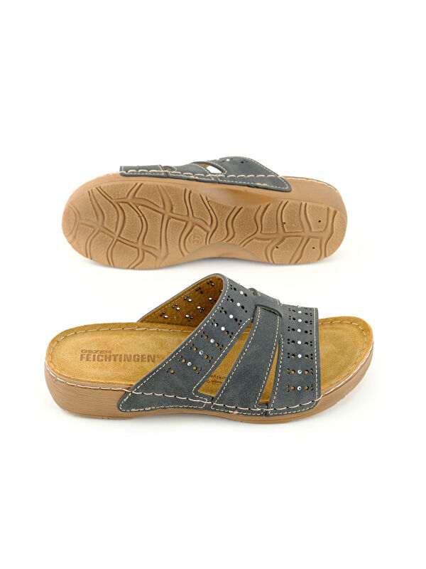 Feichtingen Kadın Yazlık İç Taban Hakiki Deri Rahat Taban Günlük Terlik - Görsel 6