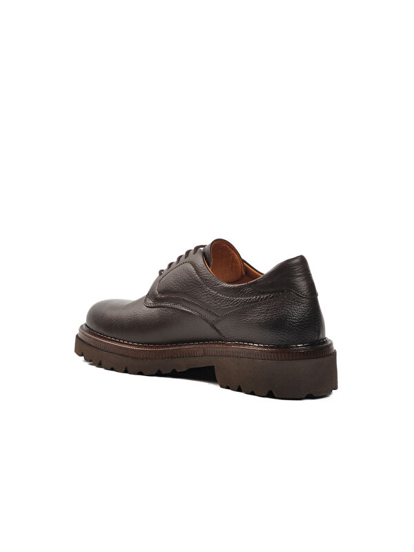 Kahve Floter Hakiki Deri Erkek Klasik Ayakkabı Premium 140 M - Görsel 5