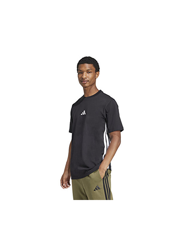 Adidas M 3S Sj T Erkek Günlük Tişört JD1906 Siyah