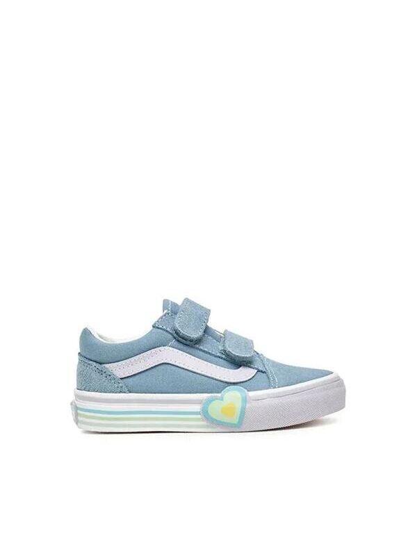 Vans Old Skool V Heart Çocuk Mavi Sneaker
