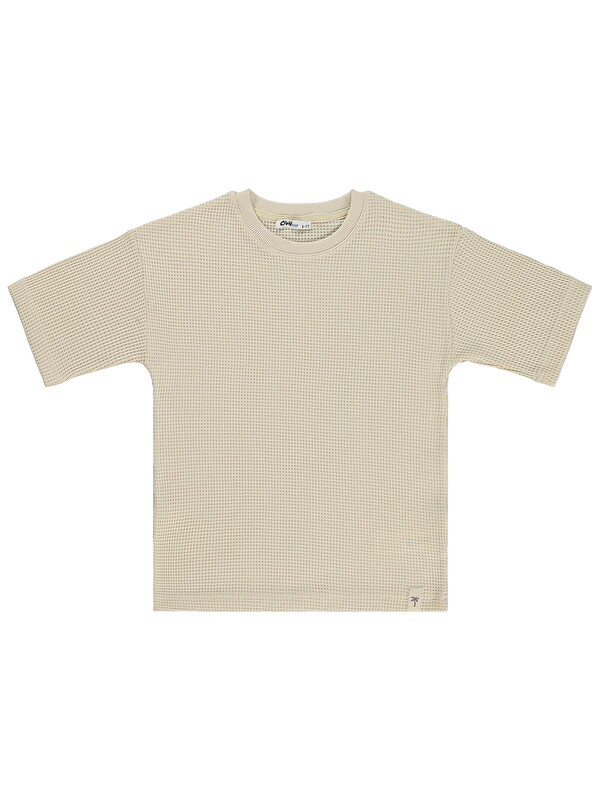 Civil Boys Basic Waffle 6-9 Yaş Tişört - Kahverengi