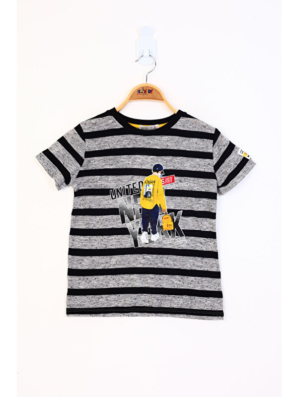 Toontoykids Erkek Çocuk Çizgi Detaylı Baskılı Tişört