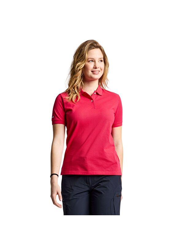 Slam Deck Ws Polo Ss Kadın Pembe Polo Tişört