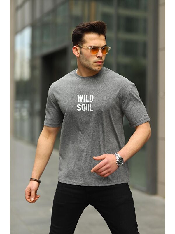 Comstar Erkek Wild Soul Baskılı Oversize Tshirt
