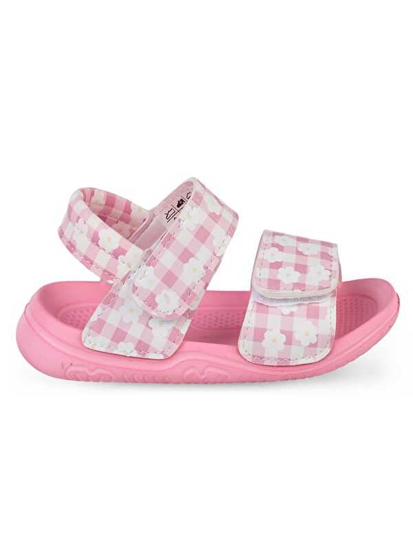 Civil Girls Papatya Baskılı 20-24 Numara Sandalet - Pembe