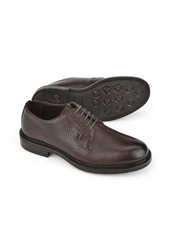 Erkek Hakiki Deri Ayakkabı 143986Z4131 Kahve - Görsel 3