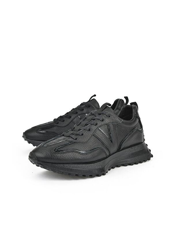 Kadın Hakiki Deri Sneaker 1431000Z4660 Siyah - Görsel 2