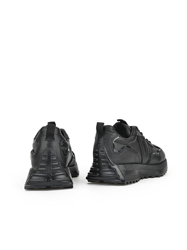 Kadın Hakiki Deri Sneaker 1431000Z4660 Siyah - Görsel 5