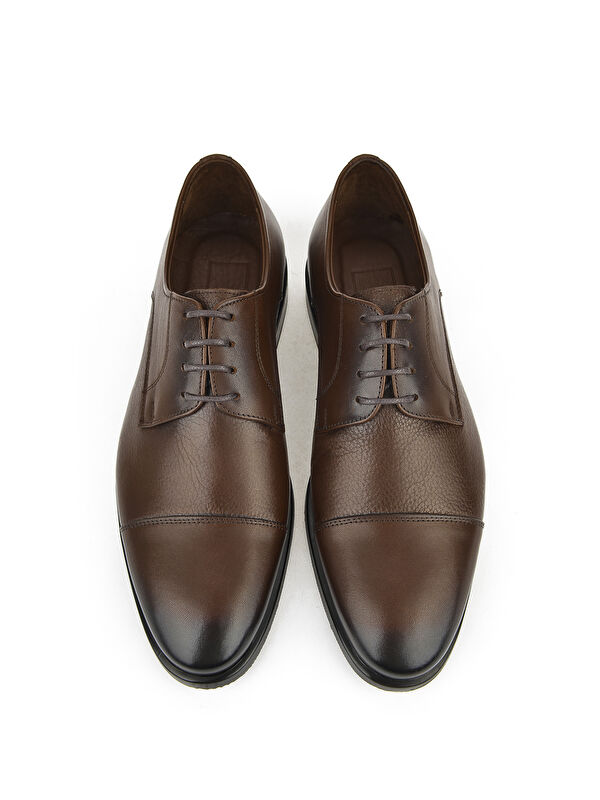 Erkek Hakiki Deri Ayakkabı 153745Z8009 Kahve - Görsel 6