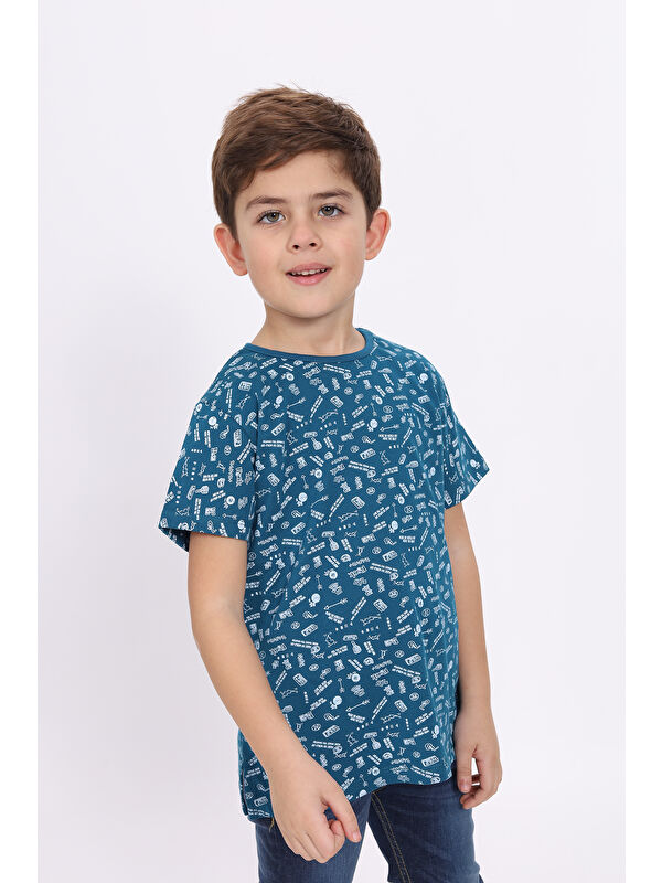 Toontoykids Erkek Çocuk Komple Baskılı Tişört