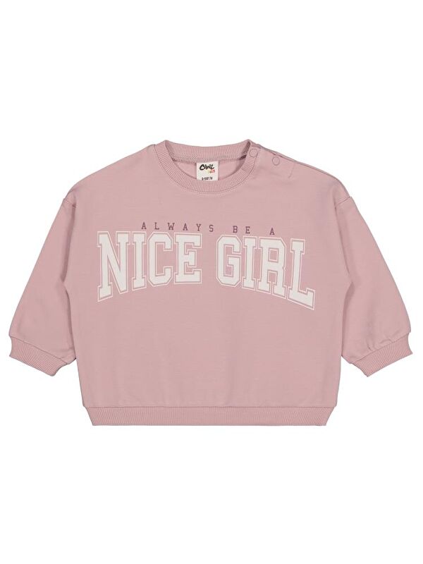 Civil Baby Nice Girl Baskılı 6-18 Ay Sweatshirt