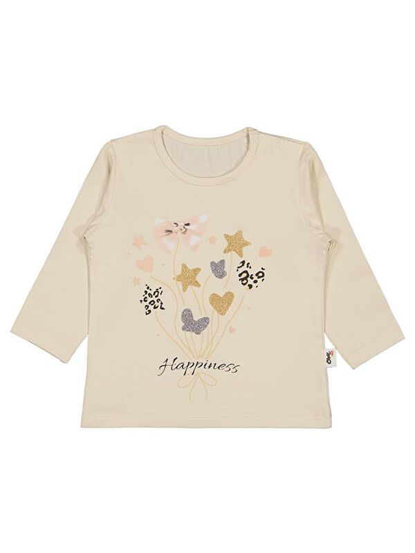 Civil Baby Yıldız Kalp Baskılı 6-18 Ay Sweatshirt