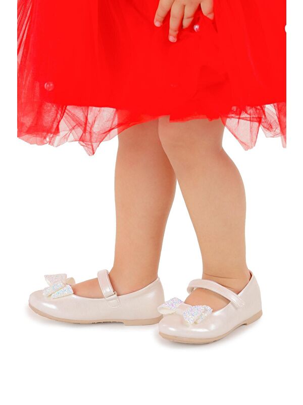 Cırtlı Fiyonklu Kız Çocuk Babet Ayakkabı Ege 200 Cilt - Görsel 3