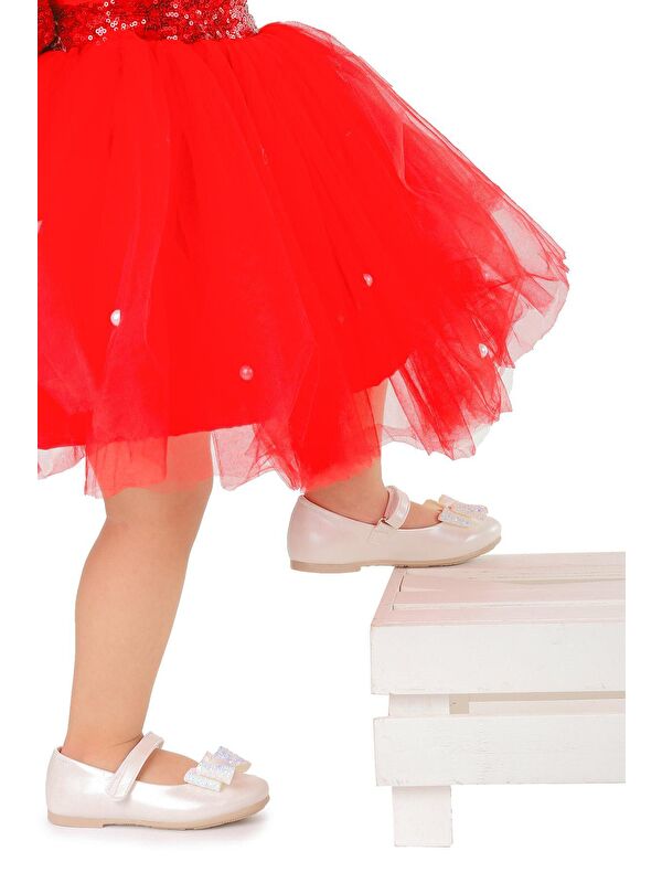 Cırtlı Fiyonklu Kız Çocuk Babet Ayakkabı Ege 200 Cilt - Görsel 4