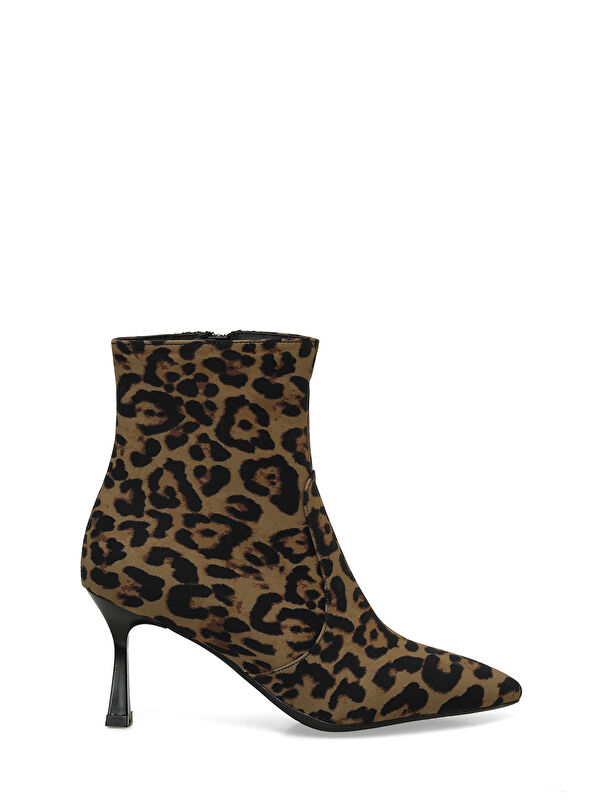 Butigo 24K-526 4PR Leopar Kadın Topuklu Bot