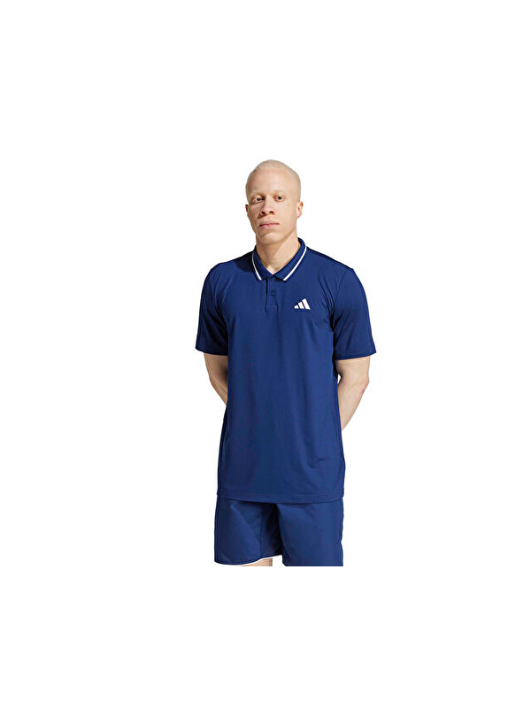 Adidas Club Pique Polo Erkek Tenis Polo Tişört JF8425 Lacivert