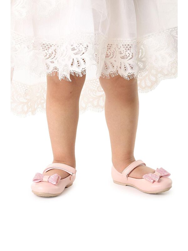 Cırtlı Fiyonklu Kız Çocuk Babet Ayakkabı Ege 200 Cilt - Görsel 4