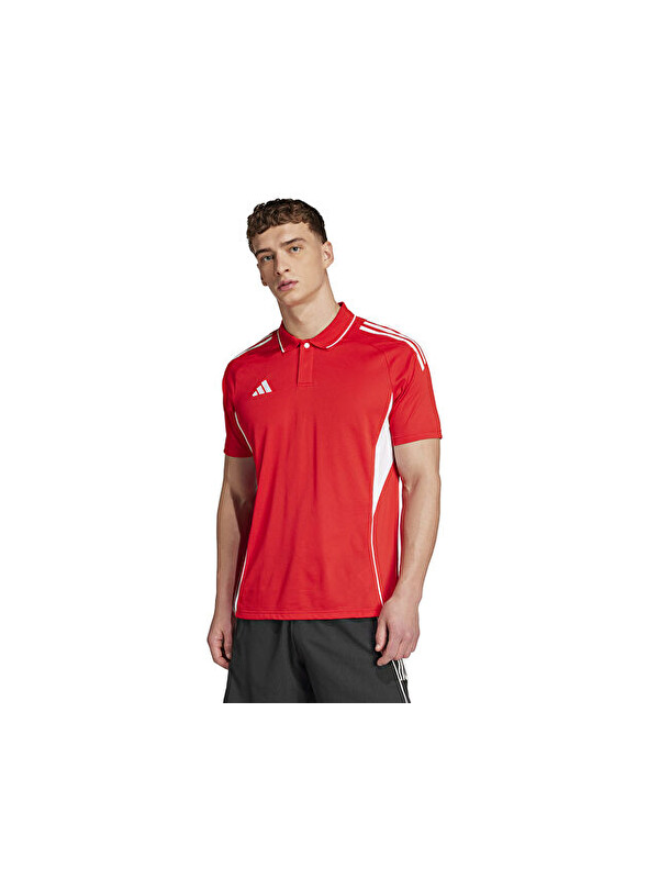 Adidas Tiro25C Erkek Futbol Polo Yaka Tişört JY1802 Kırmızı