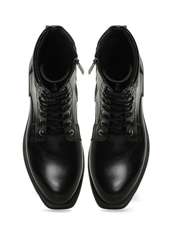 324106.Z 4PR Siyah Kadın Düz Bot - Görsel 5