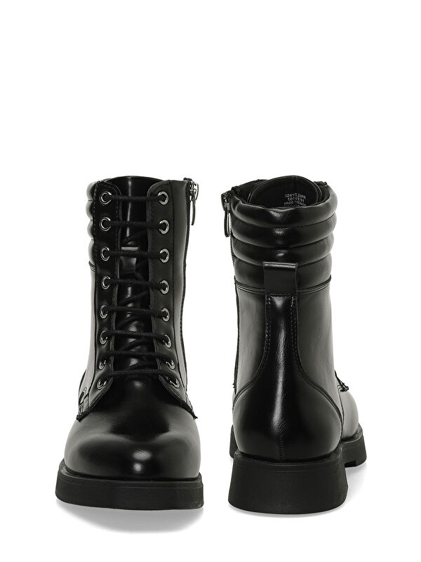 324106.Z 4PR Siyah Kadın Düz Bot - Görsel 6