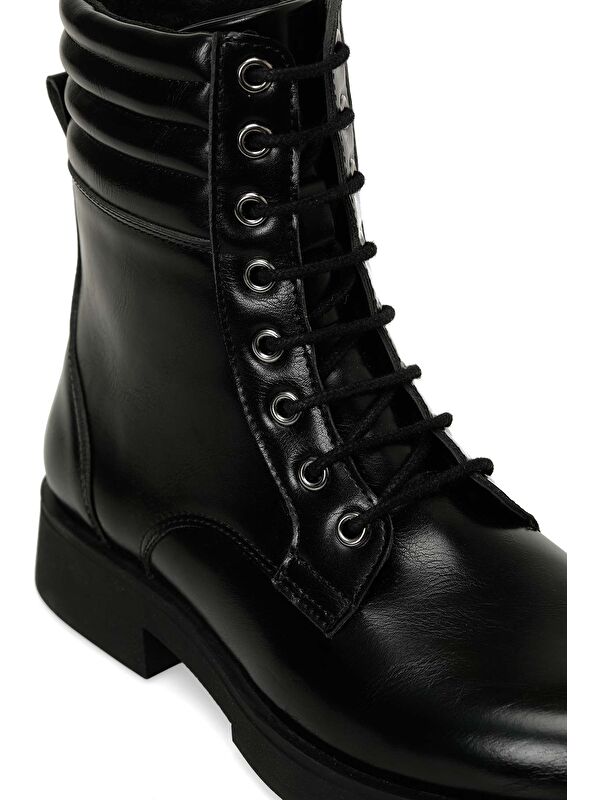 324106.Z 4PR Siyah Kadın Düz Bot - Görsel 8