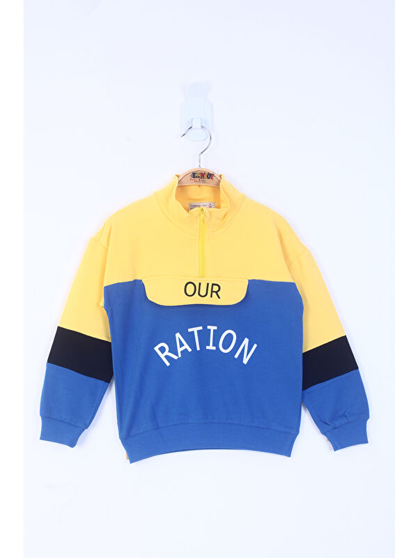 Toontoykids Erkek Çocuk Ration Baskılı Sweatshirt