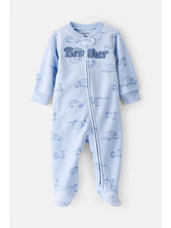 Carter's Erkek Bebek Mavi Polar Tulum