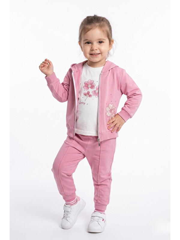 Toontoykids Kız Çocuk 3'lü Eşofman Takımı