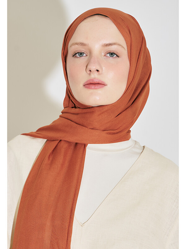 Fresh Scarfs Rami Viskon Şal Turunç