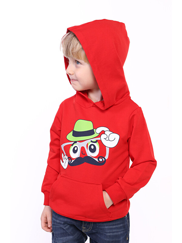 Toontoykids Erkek Çocuk Köpek Baskılı Sweatshirt