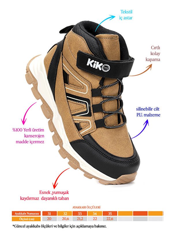 Kcal Termo Taban Cırtlı Erkek Çocuk Spor Bot Ayakkabı - Görsel 3