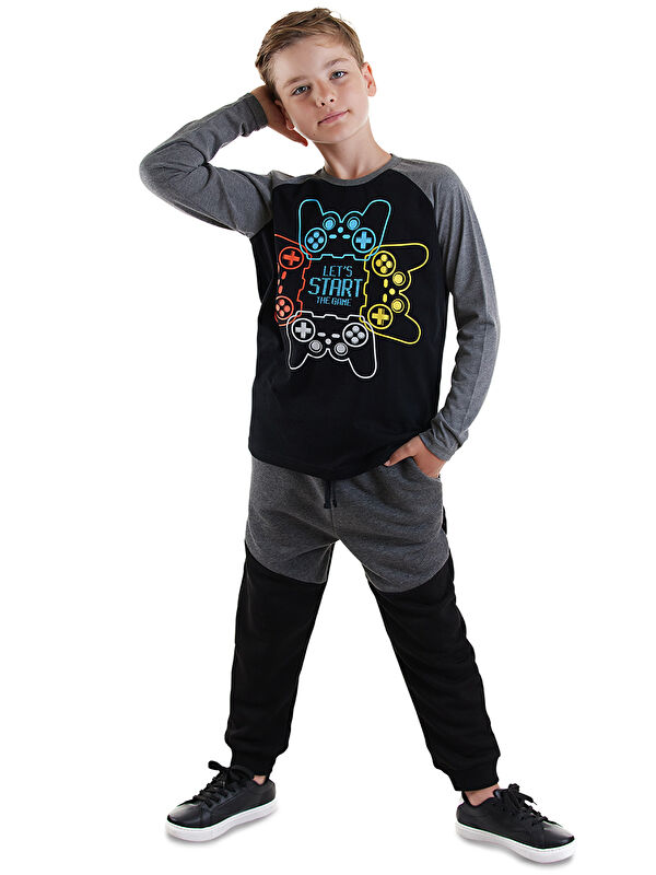 Denokids Let'S Play Erkek Çocuk T-Shirt Pantolon Takım