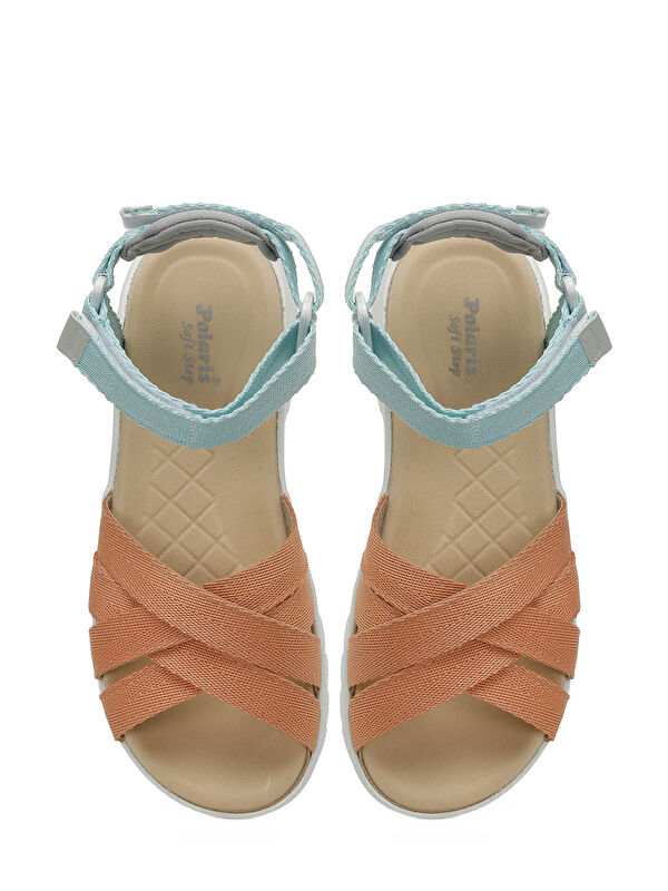 323603.Z 4FX Nar Çiçeği Kadın Kalın Taban Sandalet - Görsel 5