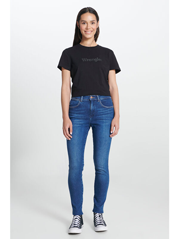 Wrangler Skinny Fit Dar Kesim Yüksek Bel Jean Pantolon