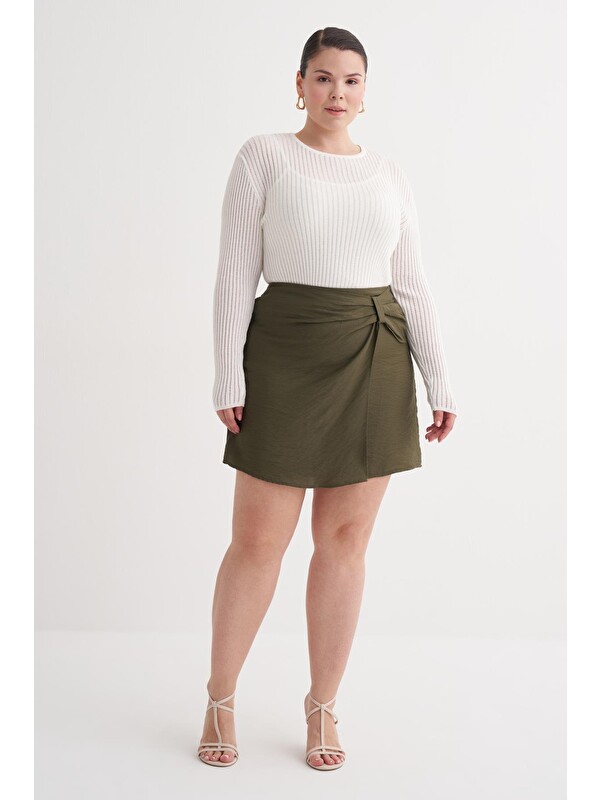 Mylinemoda Düğüm Detaylı Şort Etek
