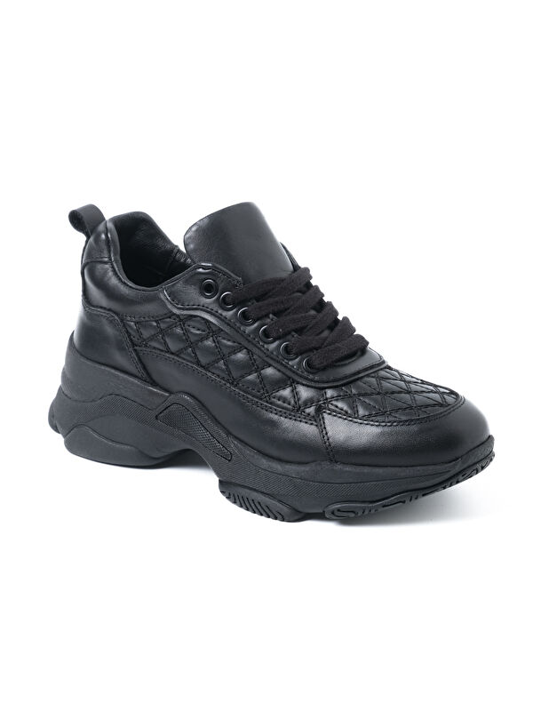 John May Kadın Sneaker ( Günlük) RD-3374 DERİ SİYAH