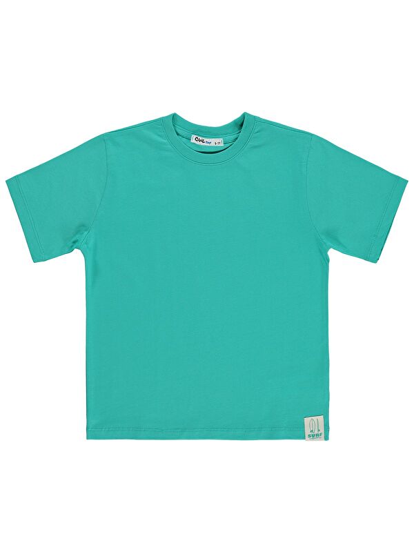 Civil Boys Basic Surf Etiketli 6-9 Yaş Tişört - Yeşil