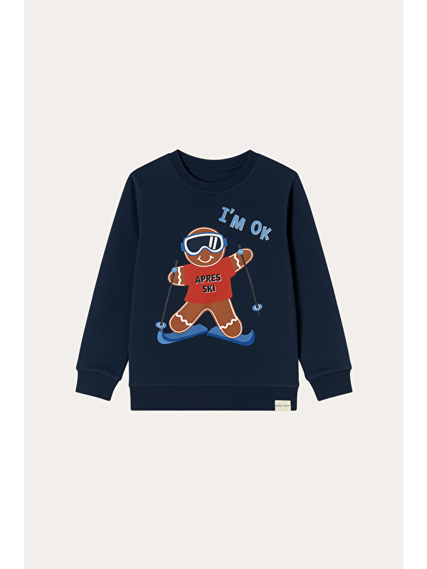 Katia And Bony Erkek Çocuk Breadman Sweatshirt Pijama Üstü Lacivert